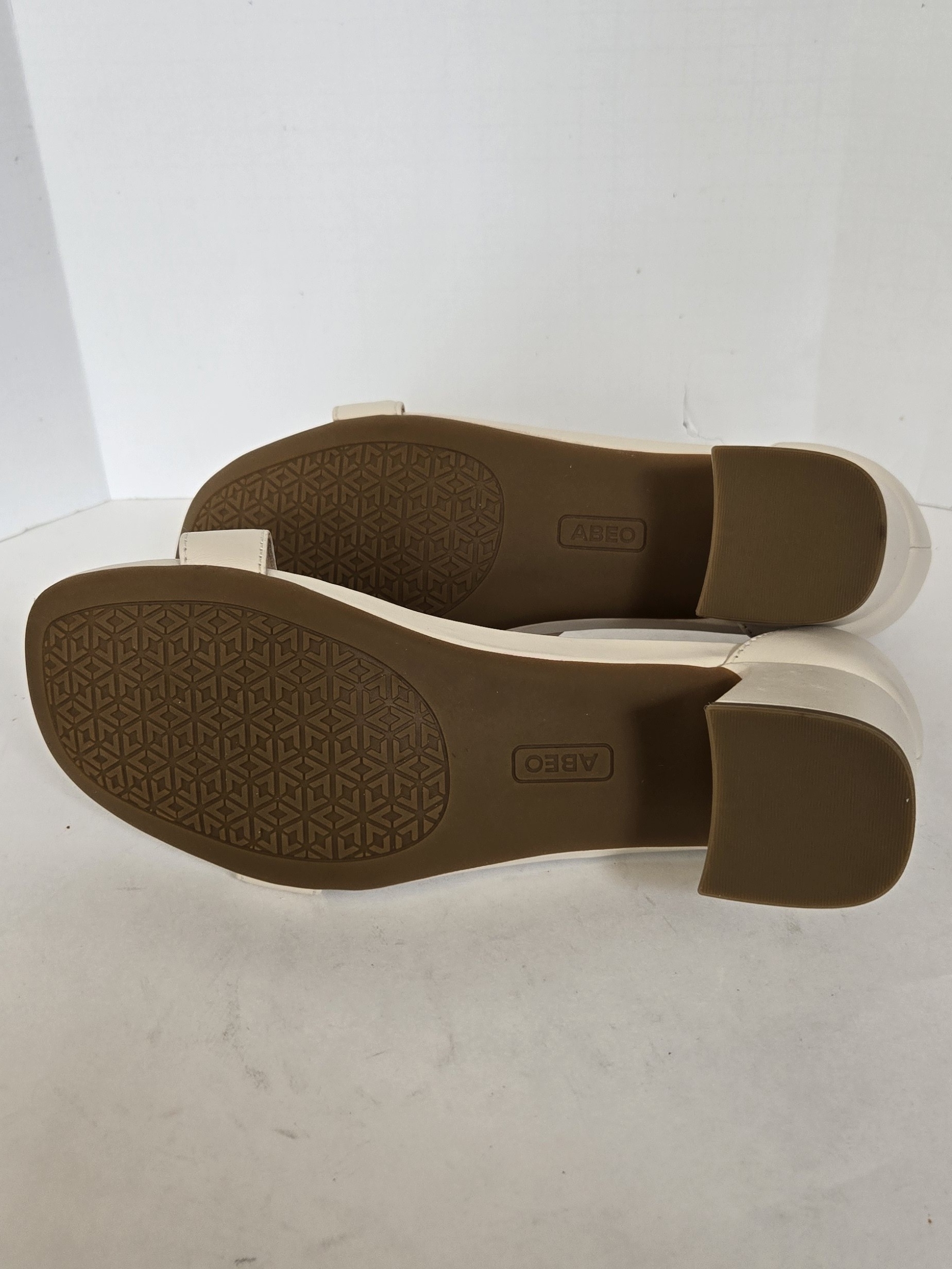 Abeo Cream Block Heel Sandals With Ankle Strap — image 8 of 8